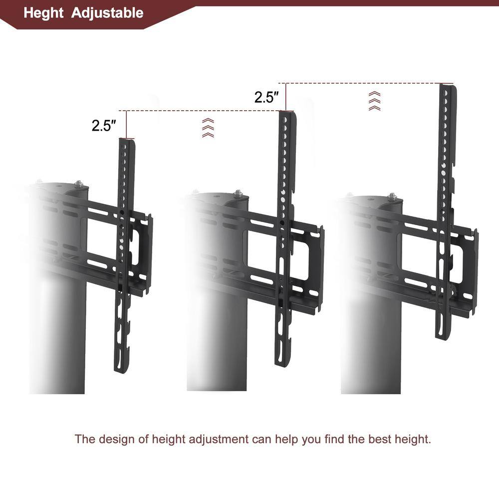 Large Tabletop TV Stand Mount with 45 Swivel For 35-65 in TV chuchu-XB360