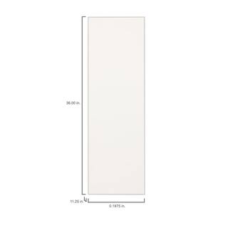 Hampton Bay 11.25 in. W x 36 in. H Cabinet End Panel in Satin White (2-Pack) KAS1236-SW