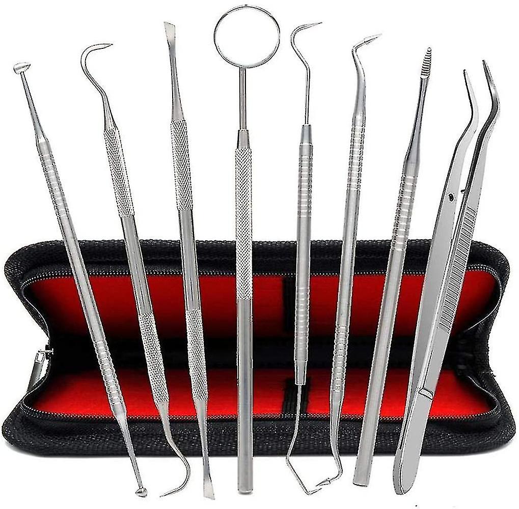 Miman 8-piece Set Dental Care Set，stainless Steel Dentist Instrument，dental Tools