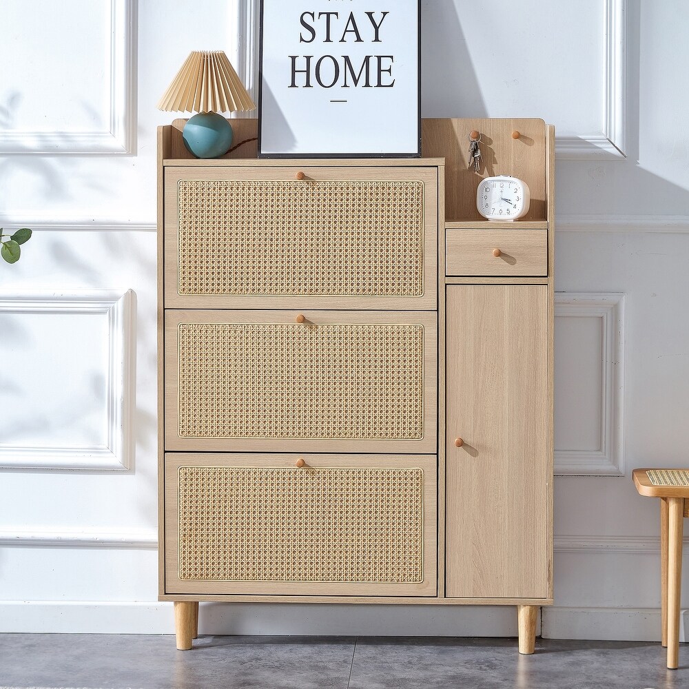 5 Drawers Shoe Storage Cabinet Applicable to dressing table in bedroom  living room.