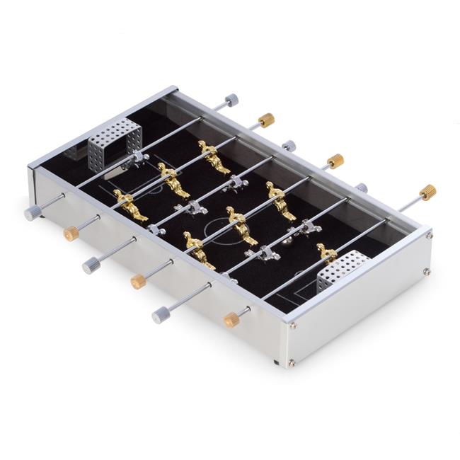 Bey-Berk International G527 Desktop Foosball Game Set&#44; Silver