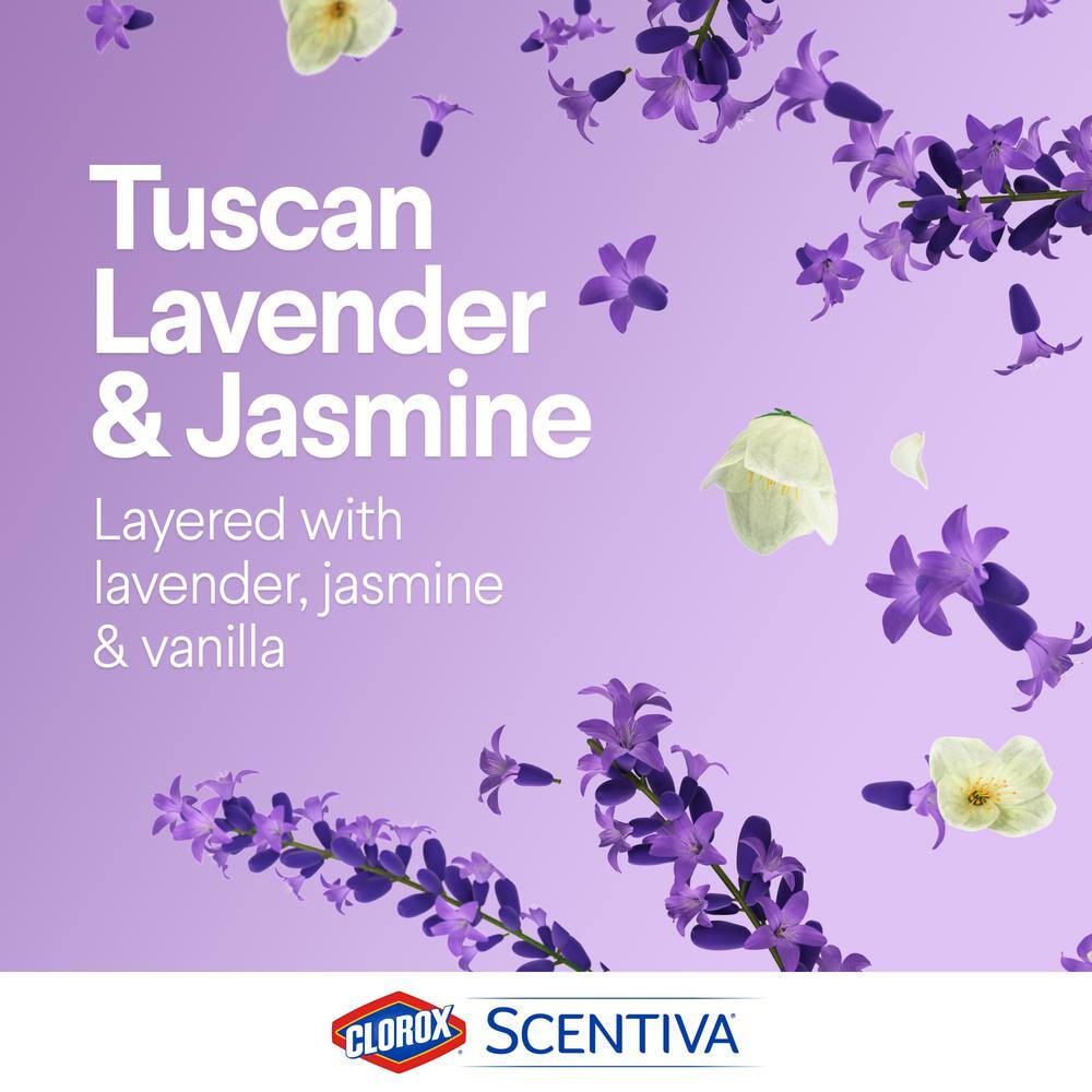 CLOROX SCENTIVA Scentiva Tuscan Lavender and Jasmine Scent Bleach Free Disinfecting Wet Mop Pad Refills (24-Count) 4460032033