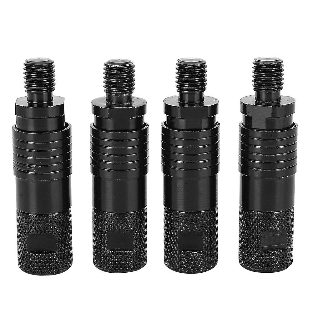 4pcs New Fashion Metal Fishing Rod Pod Connectors Quick Release Bite Alarms Adapters Black