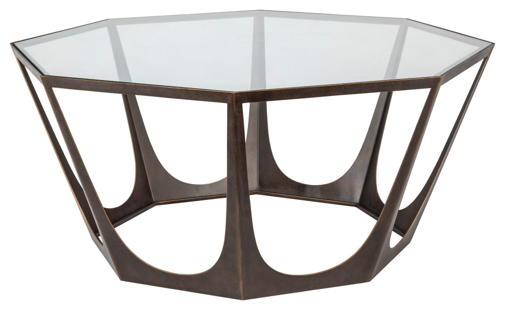 Vortex Modern  Dark Brown Table   Transitional   Coffee Tables   by Surya  Houzz