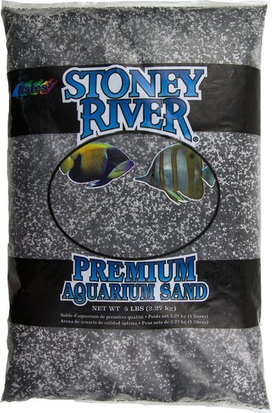 Stoney River Java Beach Premium Aquarium Sand， 5-lb bag