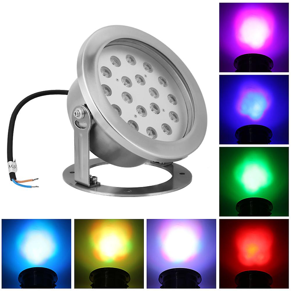 18W LED Underwater Light RGB Color Changing Swimming Pool Fountain Spotlight (colorful)