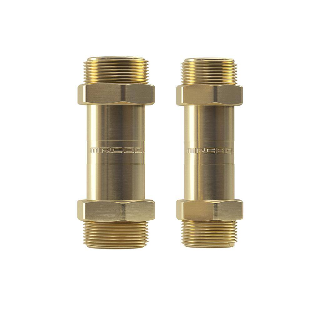 MRCOOL DIY 38 in. x 58 in. Brass Couplers (2-Pack) with 75 ft. of Communication Wire DIYCOUPLER-3858K75