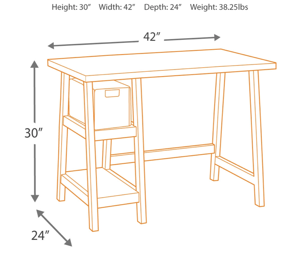 Mirimyn Teal Home Office Small Desk