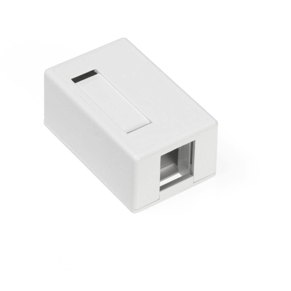 Leviton 1-Port QuickPort Surface Mount Box White 41089-1WP