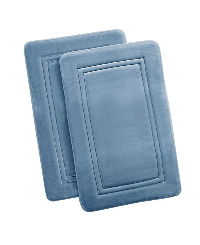 Truly Calm Antimicrobial Memory Foam Bath Rug Set of 2