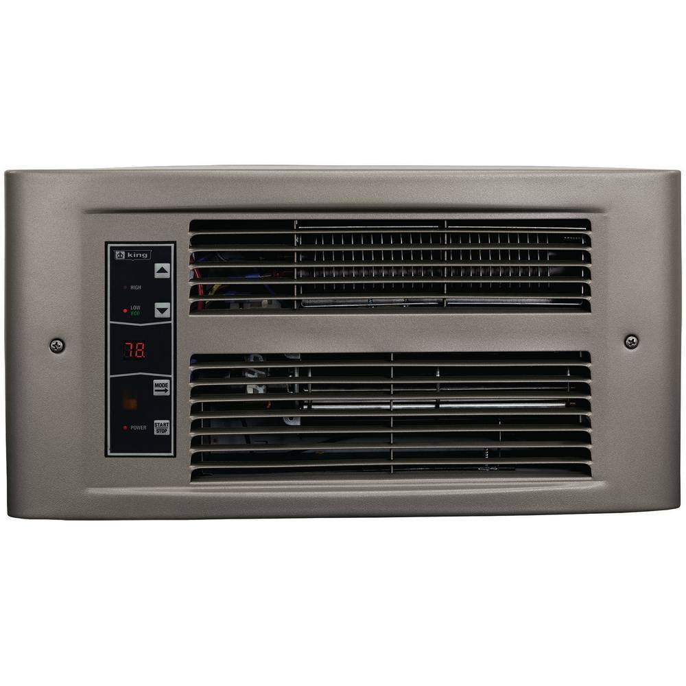 KING PX Eco 240-Volt 1750-Watt Electric Wall Heater in Satin Nickel PX2417-ECO-SN-R