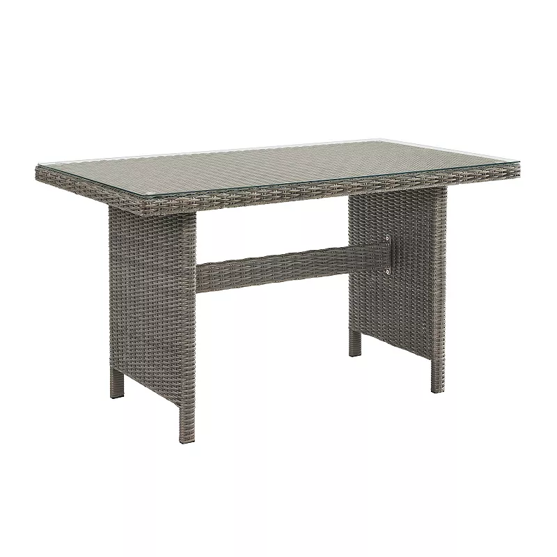 Alaterre Furniture All-Weather Wicker Dining Table and Chair 5-piece Set