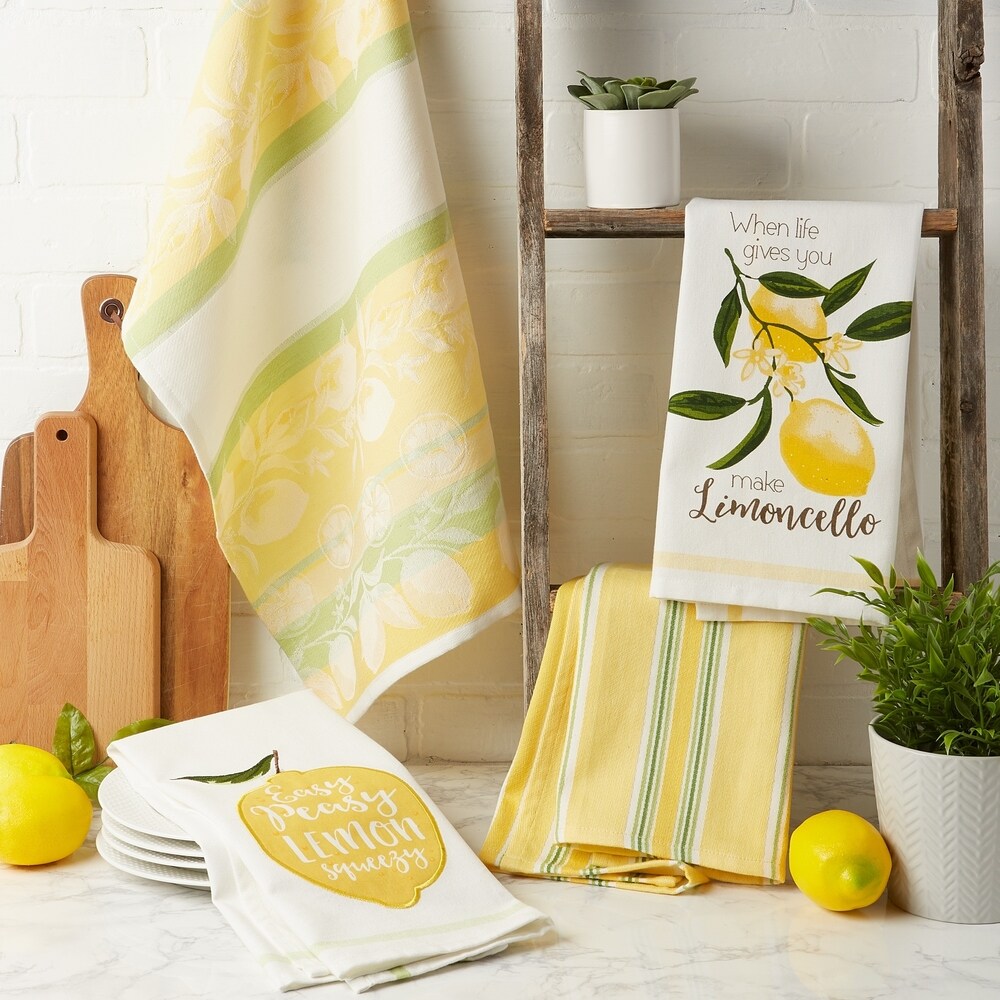DII Lemon Bliss Kitchen Textiles  18x28\