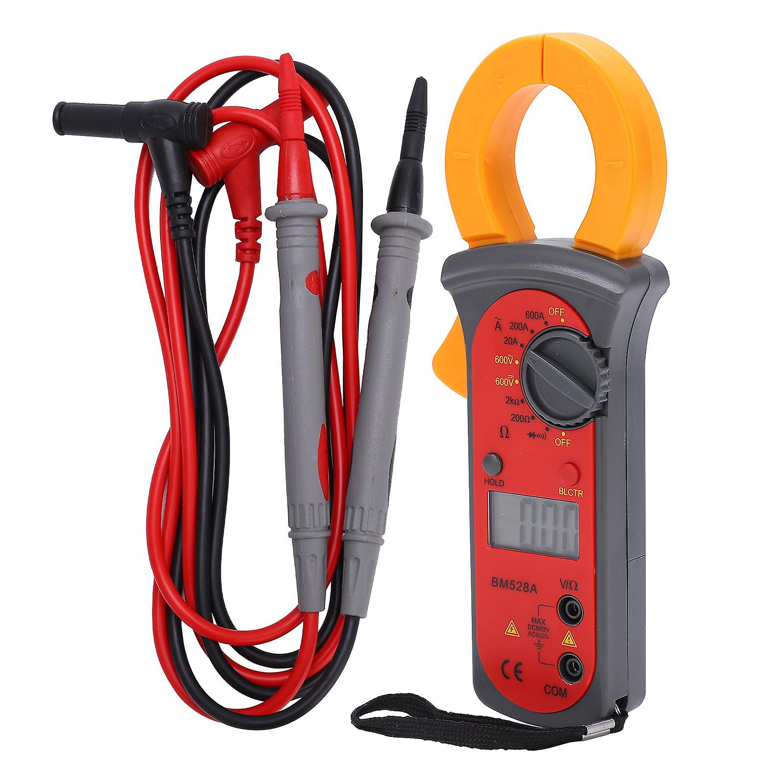 Bm528a 600a 600v Clamp Meter Digital Voltage Current Tester Clamp Ammeter Lcd Multimeter