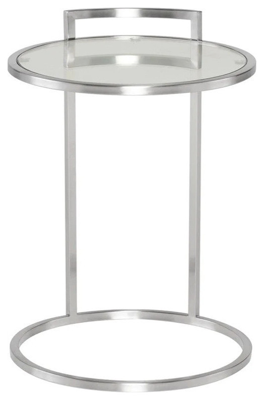 Reina Silver Side Table   Contemporary   Side Tables And End Tables   by Virgil Stanis Design  Houzz