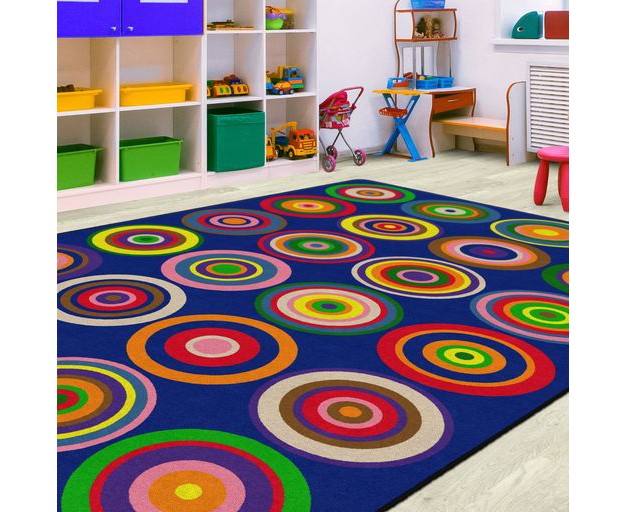 Flagship Carpets Color Rings Area Rug