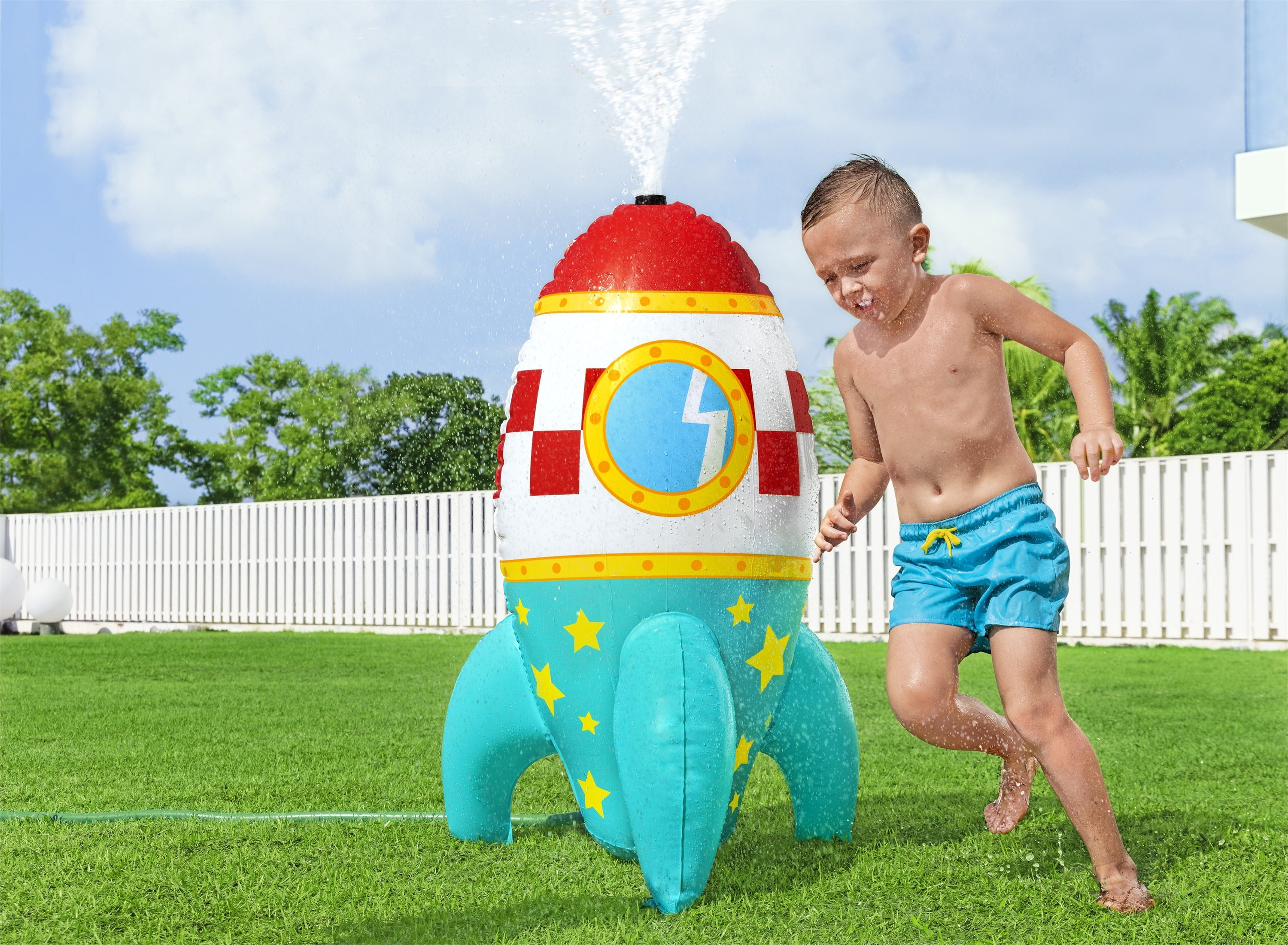 H2OGO! 40 in. Space Blast Kids Inflatable Sprinkler