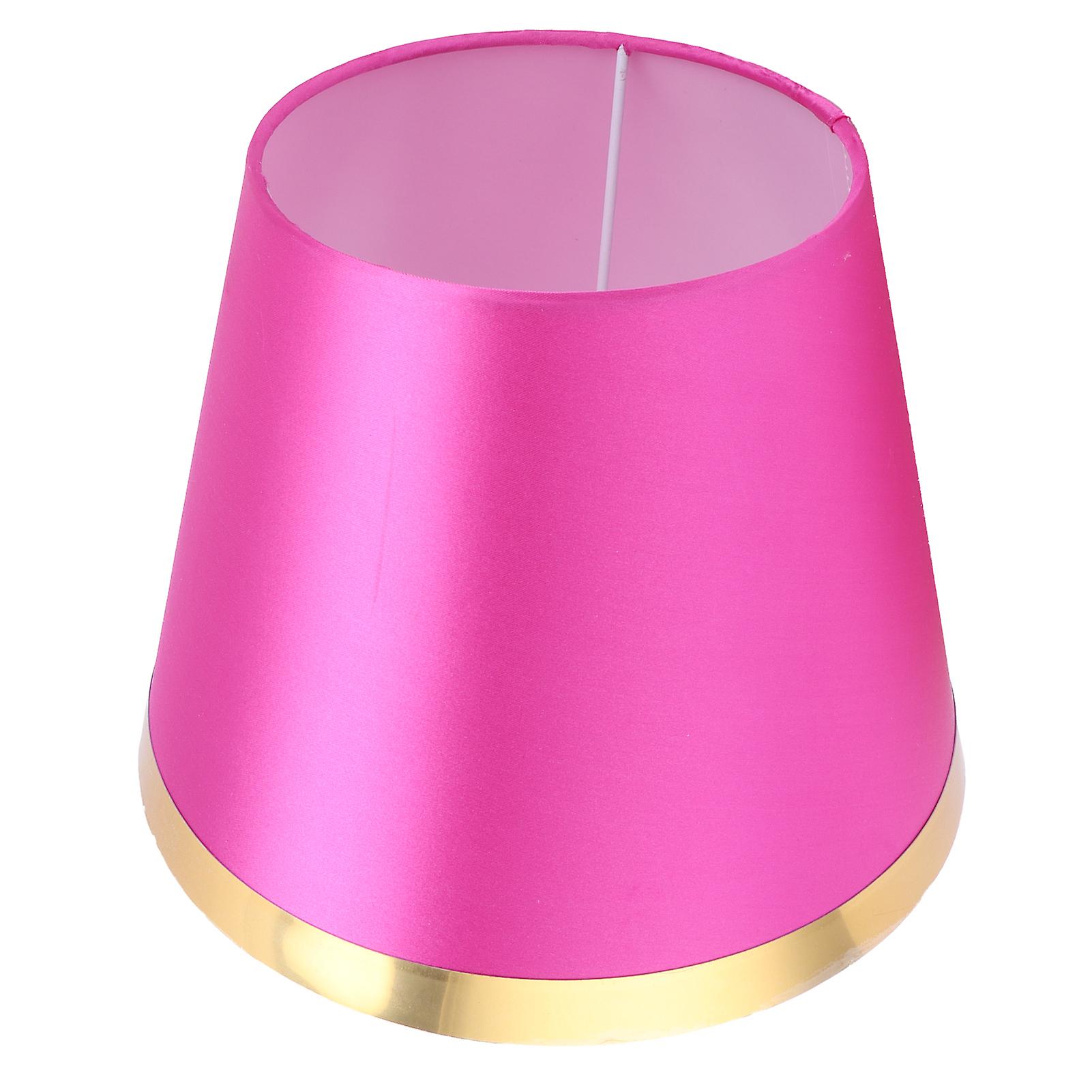 Fabric Lamp Shade European Style Modern Lampshade for E27 Table Lamp Floor Light SuppliesPX131 Rose Red