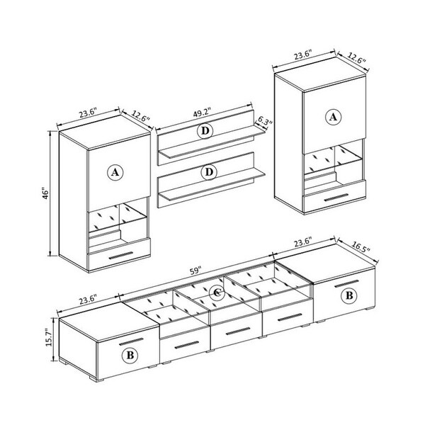 Denver TV Wall Unit