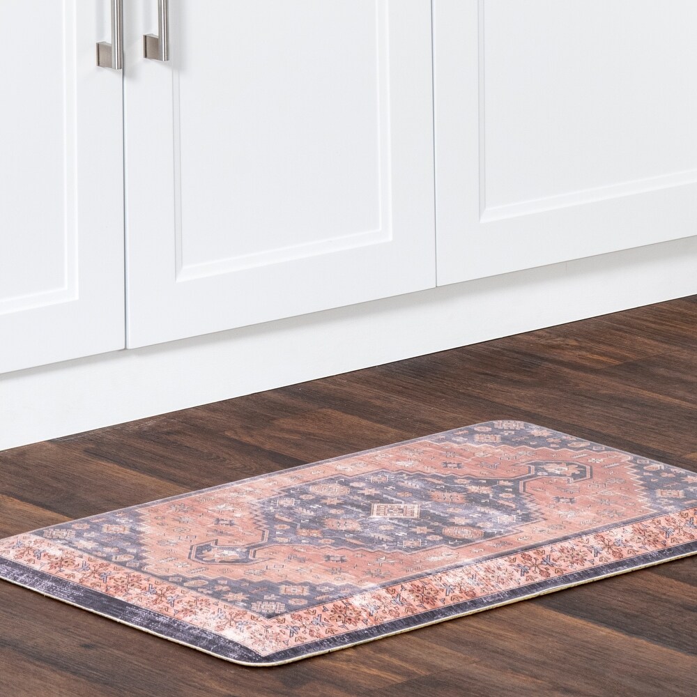 Brooklyn Rug Co Vintage Persian Kitchen or Laundry Comfort Mat