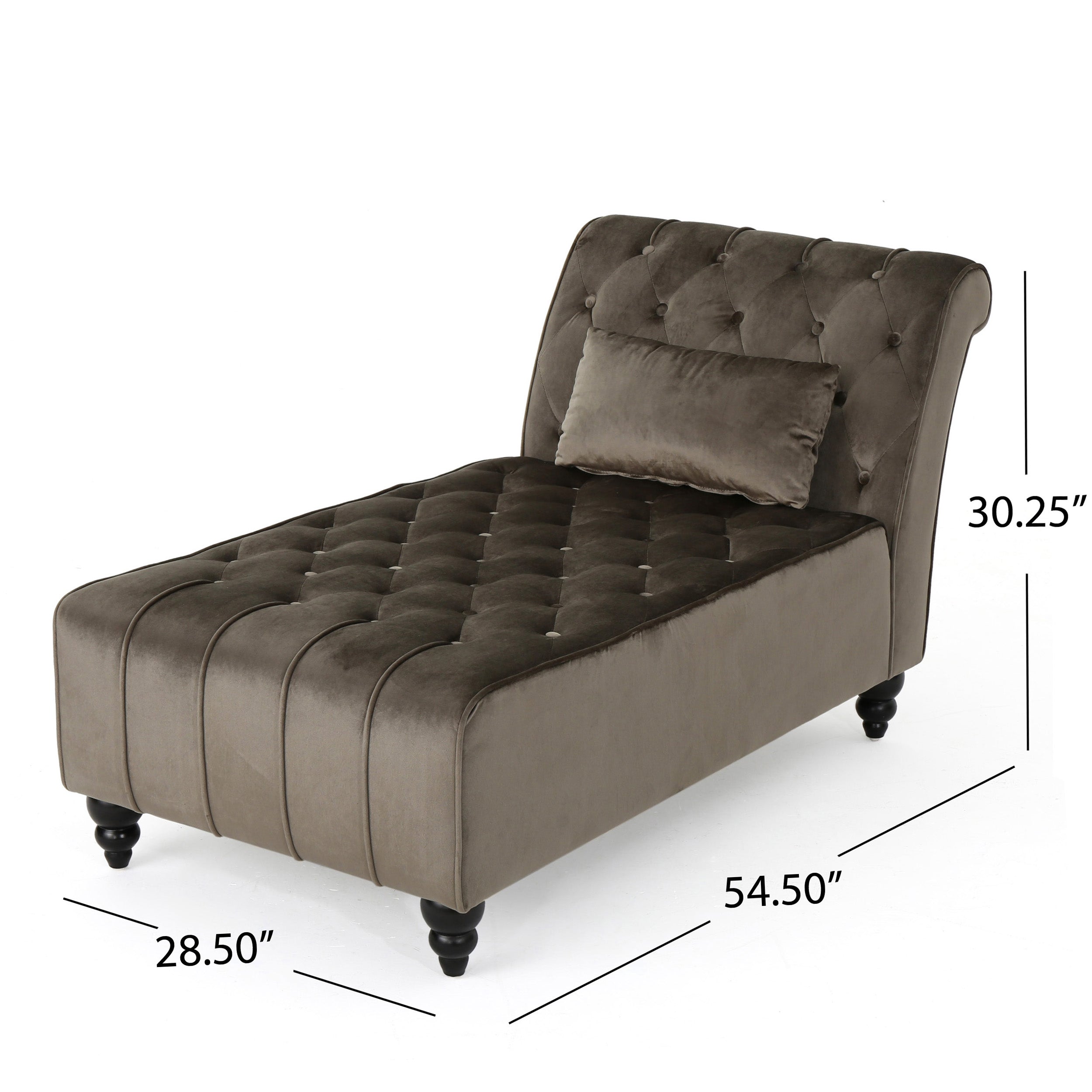 Rafaela Tufted Velvet Chaise Lounge