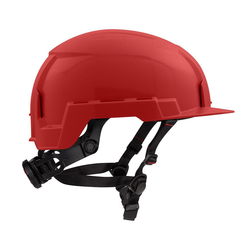 MW Red Front Brim Helmet with BOLT Class E 48-73-1329 from MW