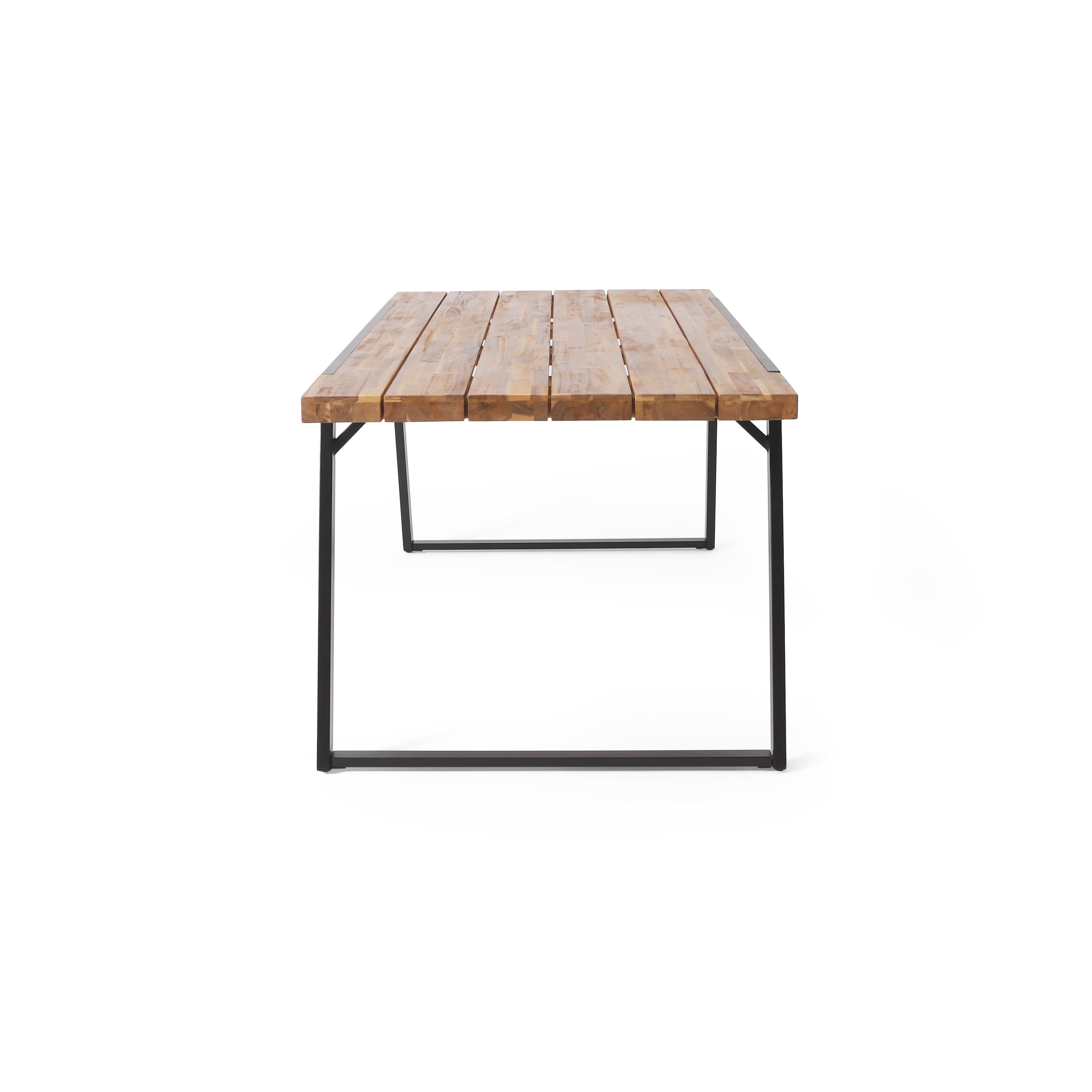 Gebo Outdoor Modern Acacia Wood Dining Table