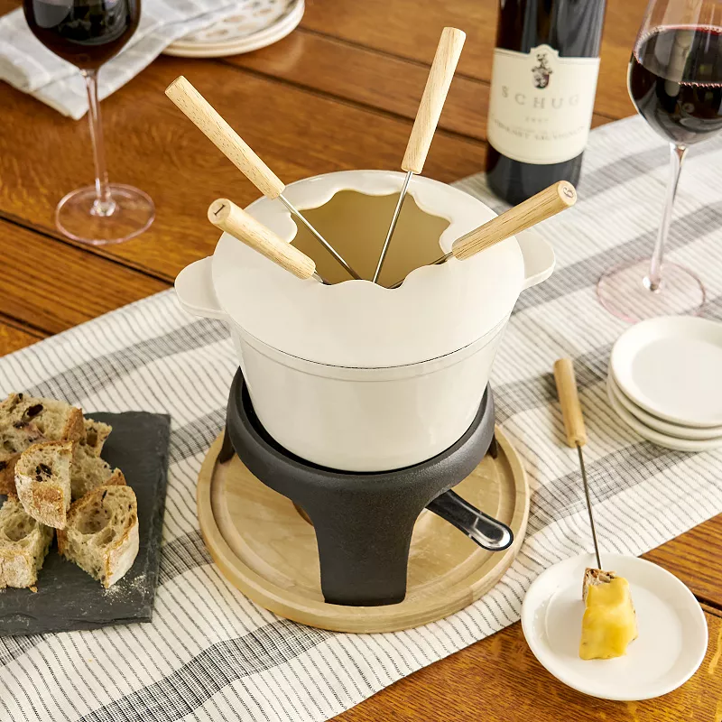 Cast Iron Fondue Set by Twine