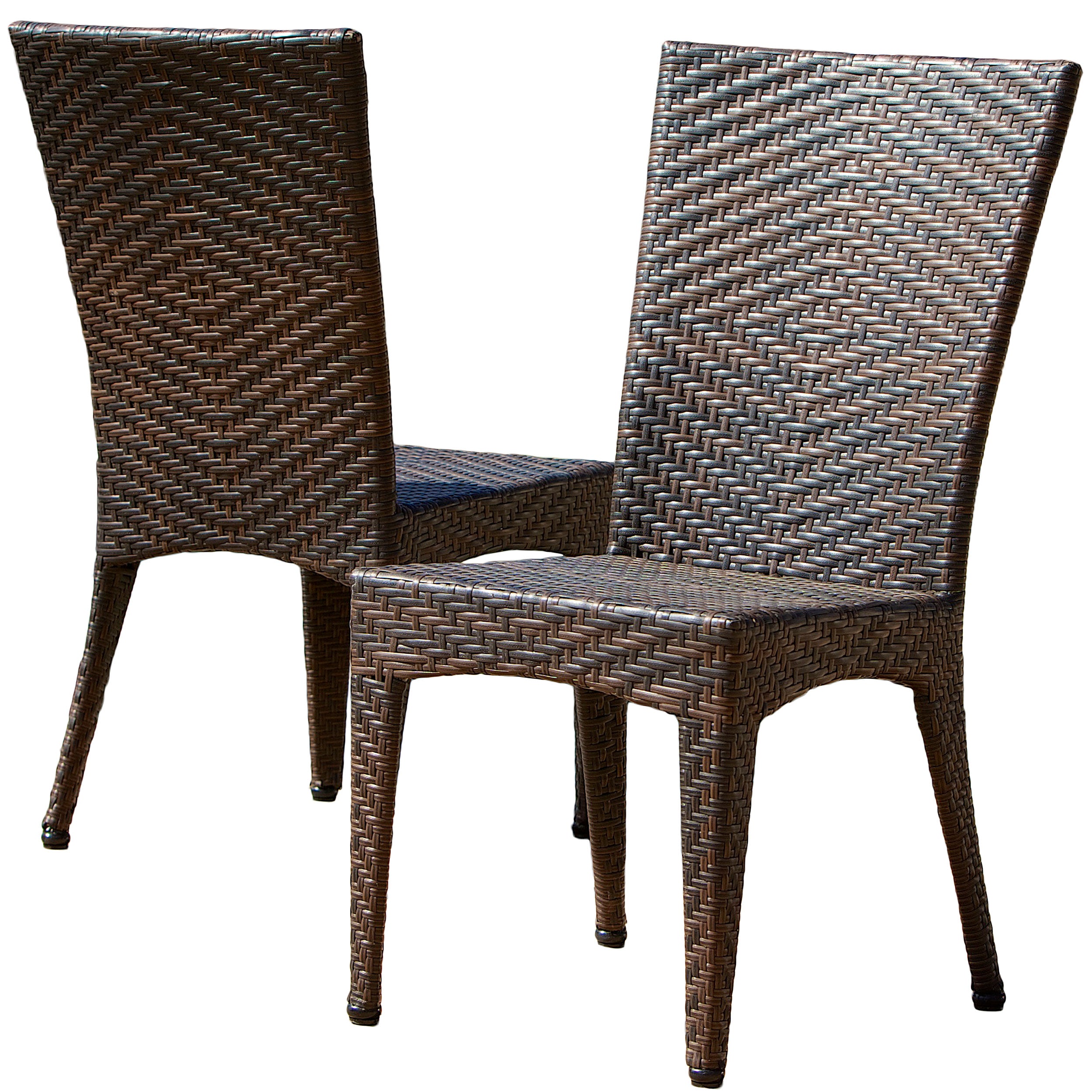 Solana Outdoor Wicker Chairs (Set of 2)