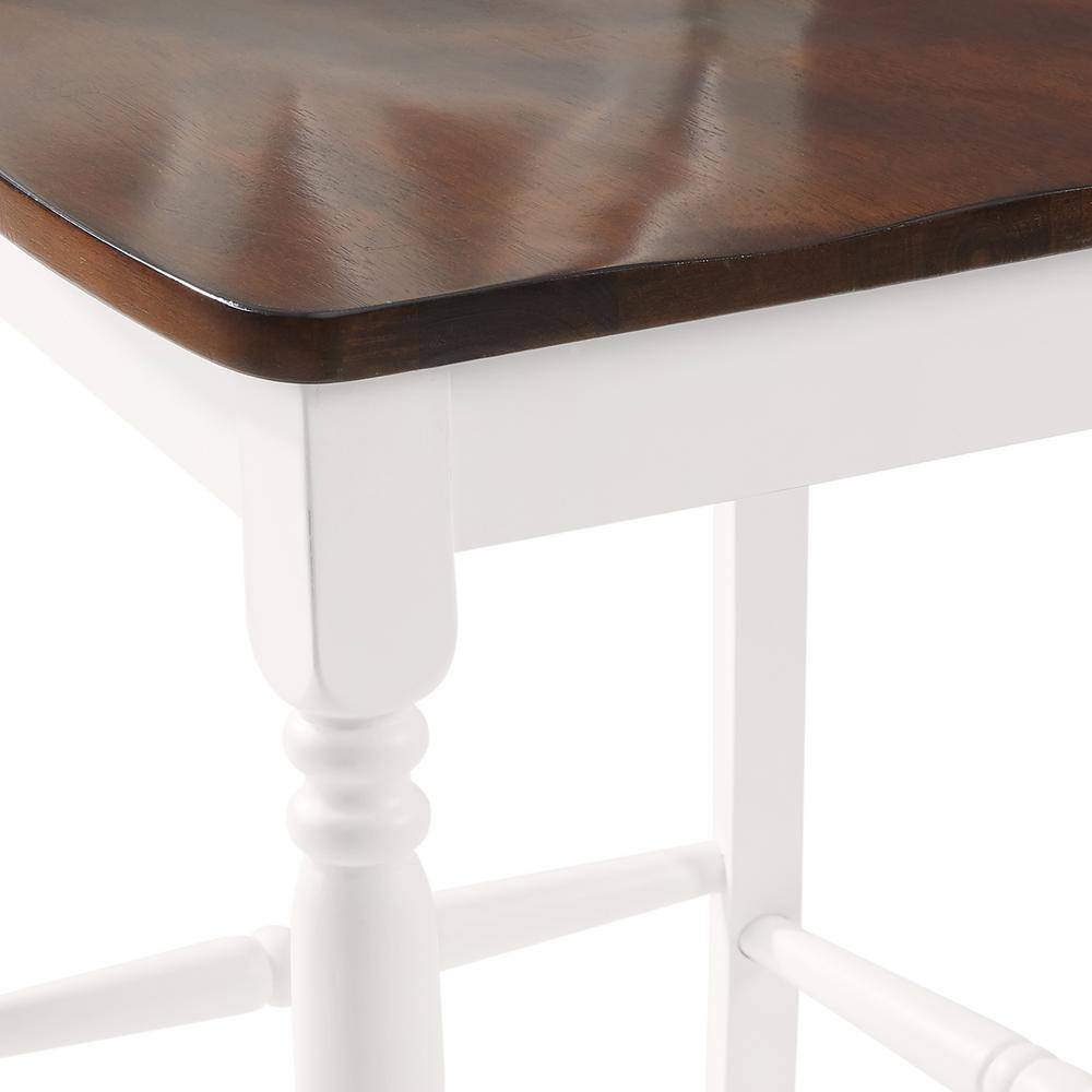 CROSLEY FURNITURE Shelby White Counter Height Stool (Set of 2) CF501024-WH