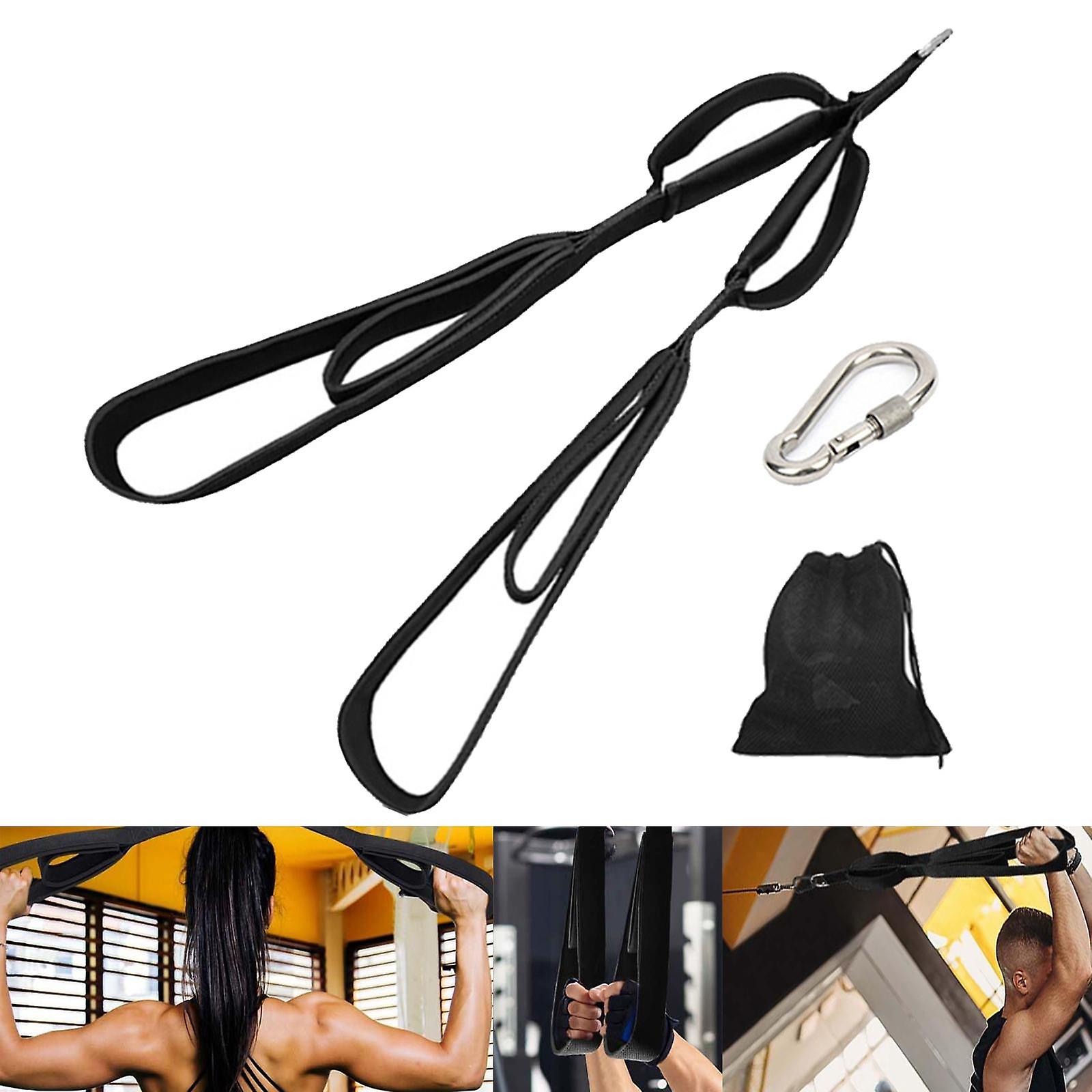 Tricep Rope Cable Attachment Shoulder Pull Down Rope For Home Workout Travel Style A