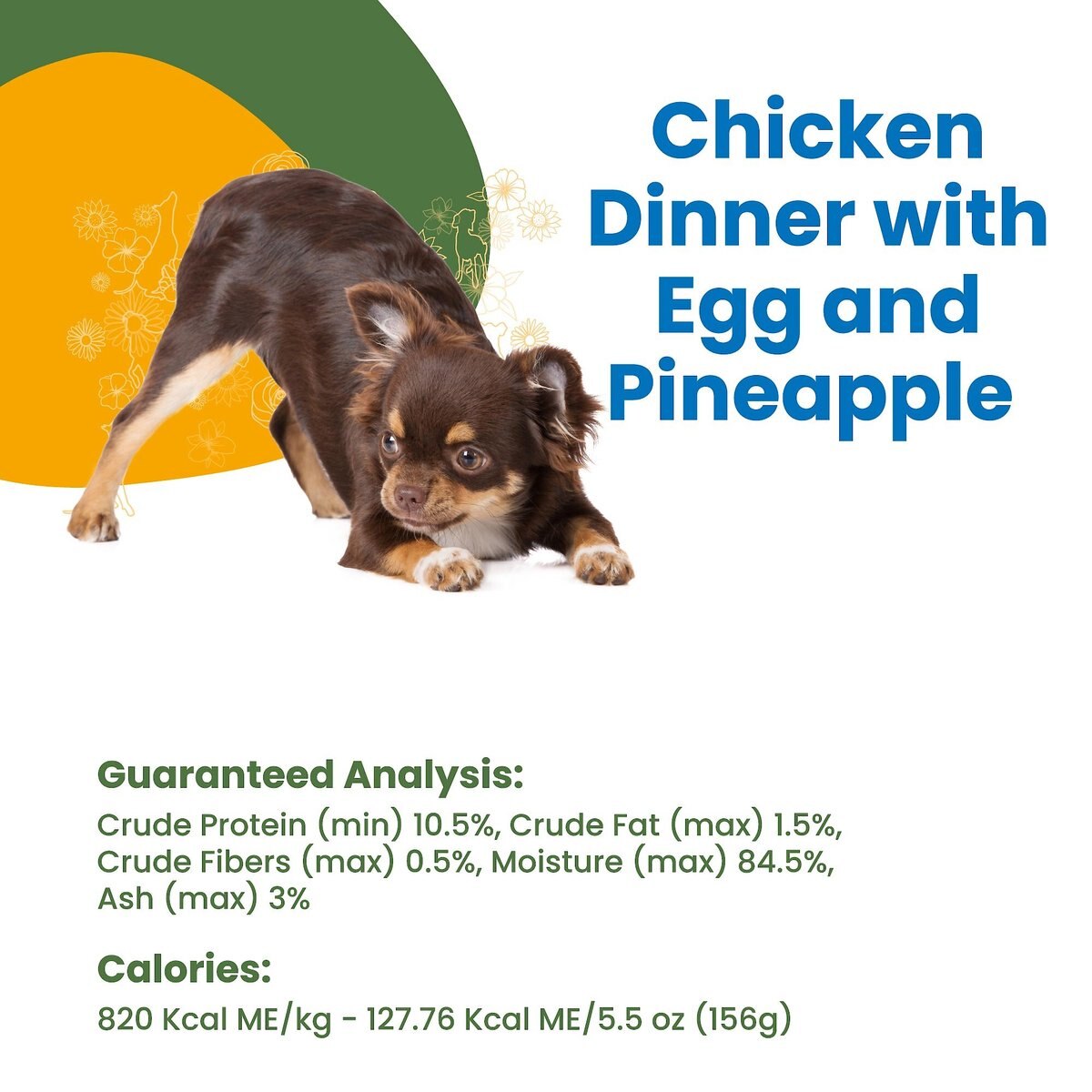 Almo Nature HQS Complete Chicken Dinner with Pineapple and Egg Canned Dog Food