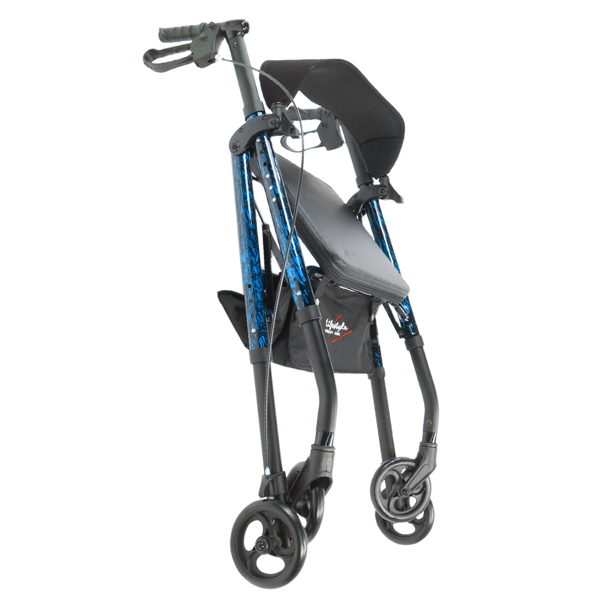 Lifestyle Mobility Aids Royal Universal Aluminum 4 Wheel Rollators (Laser Blue)