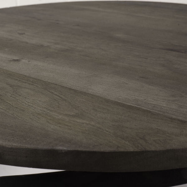 Triumph Brown Round Solid Wood Top Coffee Table