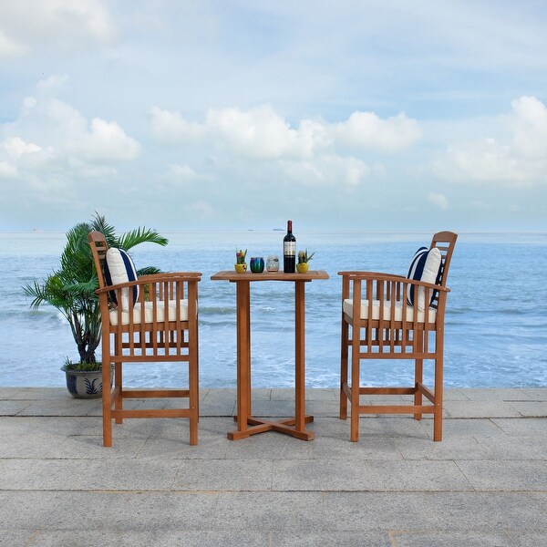 SAFAVIEH Outdoor Living Pate 3piece Bar Bistro Set