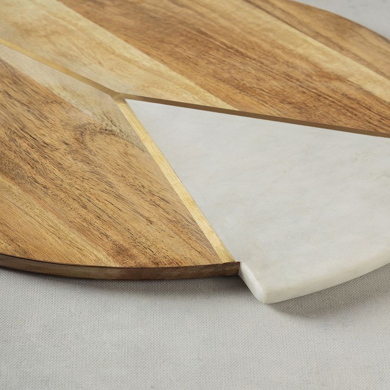 Delane Marble and Wood Cutting Board