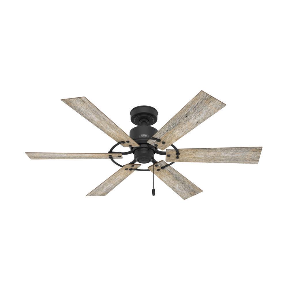 Hunter Barrel 52 in Indoor Matte Black Ceiling Fan