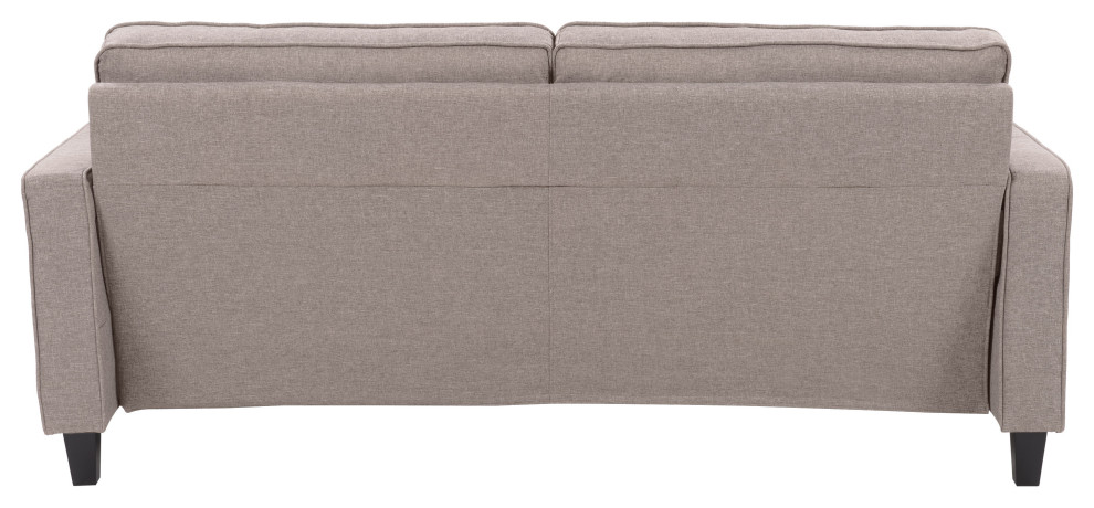 Georgia Fabric Upholstered Contemporary Three Seater Sofa   Transitional   Sofas   by CorLiving Distribution LLC  Houzz