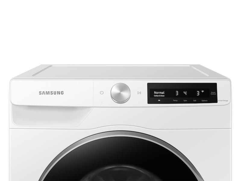 Samsung WW25B6900AW 2.5 Cu. Ft. Compact Front Load Washer With Ai Smart Dial And Super Speed Wash In White