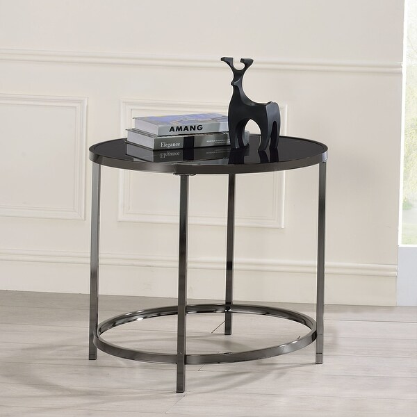 Carbon Loft Rheems Round End Table