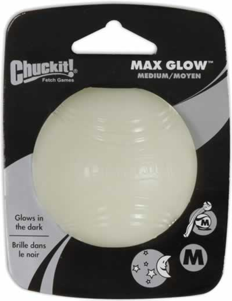 Chuckit! Max Glow in the Dark Ball Dog Toy