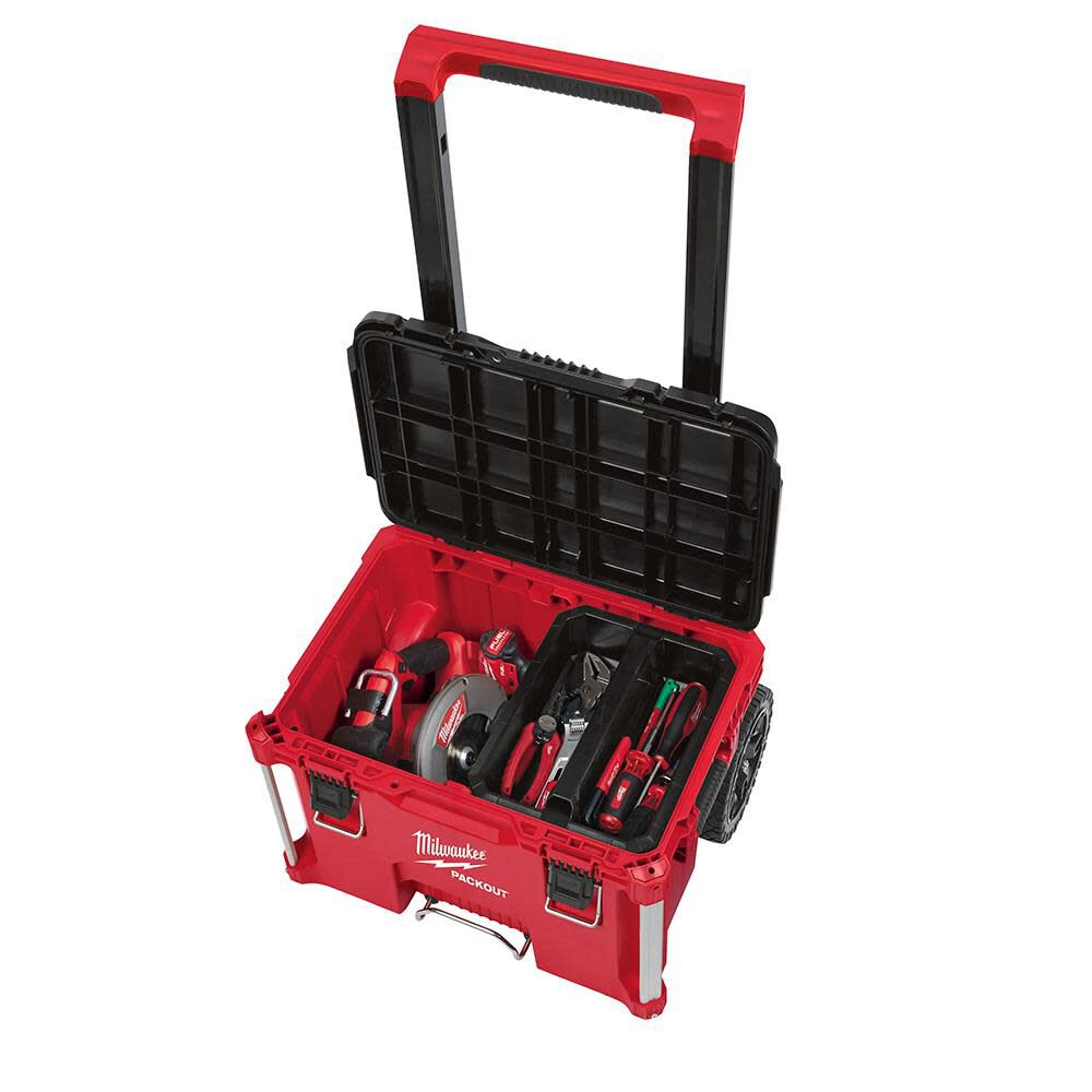 Milwaukee M18 FUEL 2 Gallon Compressor Bare Tool with PACKOUT Rolling Tool Box and PACKOUT Tool Box 2840-20PACK from Milwaukee