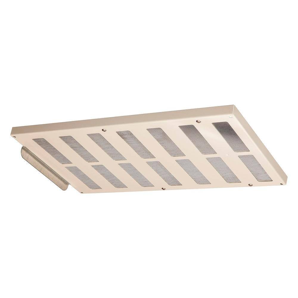 Master Flow 16.5 in. x 1.5 in. Rectangular Almond Built-in Screen Galvanized Steel Soffit Vent EMBER1A