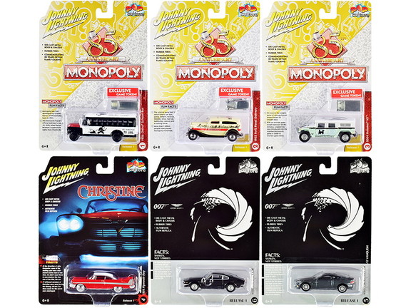 Johnny Lightning Pop Culture 2020 Set of 6 Cars Re...