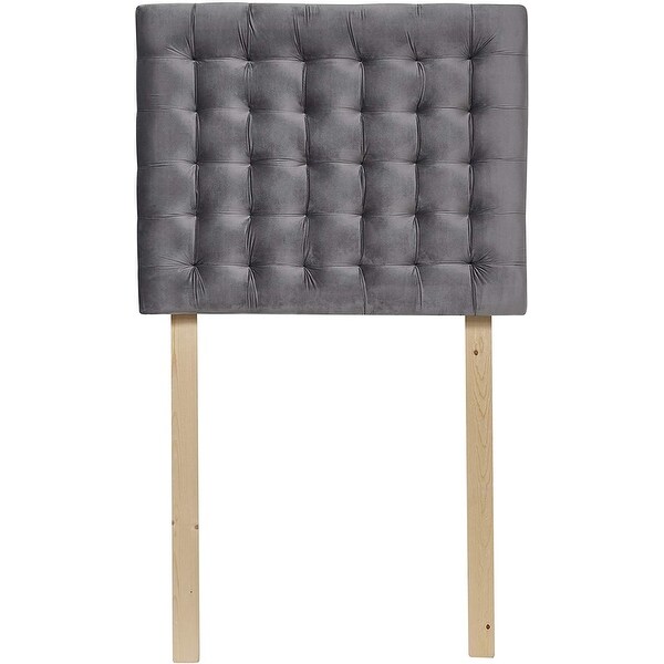 Mo' Tufted College Headboard with Legs - Plush Velvet - - 31316443