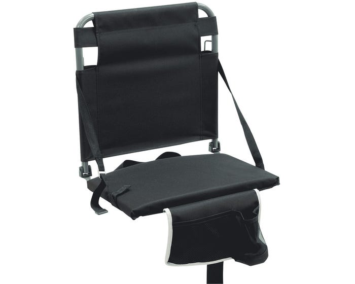 RIO Gear Bleacher Boss Companion Stadium Seat with Pouch - Black BBC101-416-1