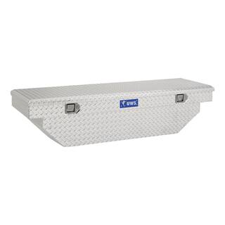 UWS 63 in. Bright Aluminum Angled Crossover Truck Tool Box (Heavy Packaging) TBS-63-A