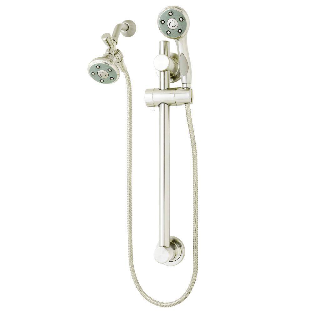 Speakman 3-spray 3.5 in. Dual Shower Head and Handheld Shower Head in Brushed Nickel VS-122007-BN