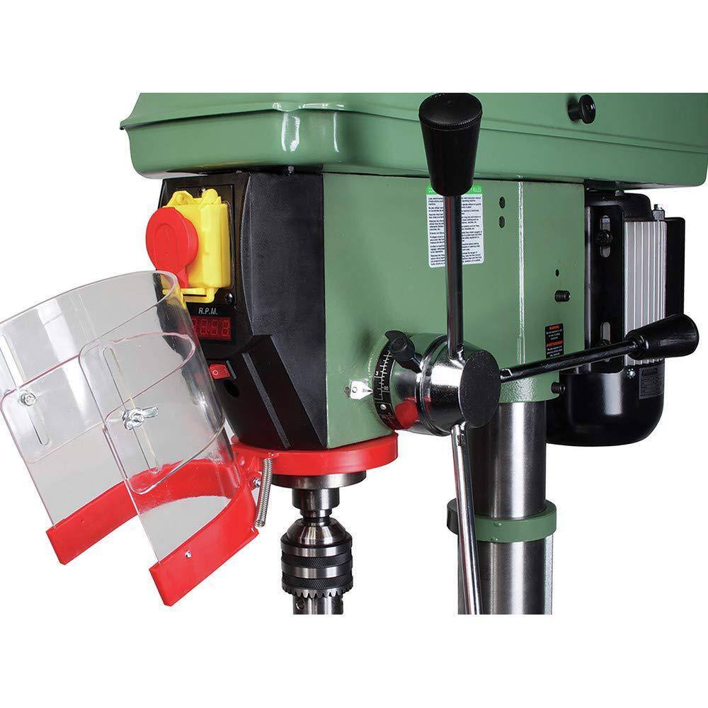 General International 17 in. 50-Speed Drill Press with 58 in. Chuck Built-In Laser Pointer 75-165 M1