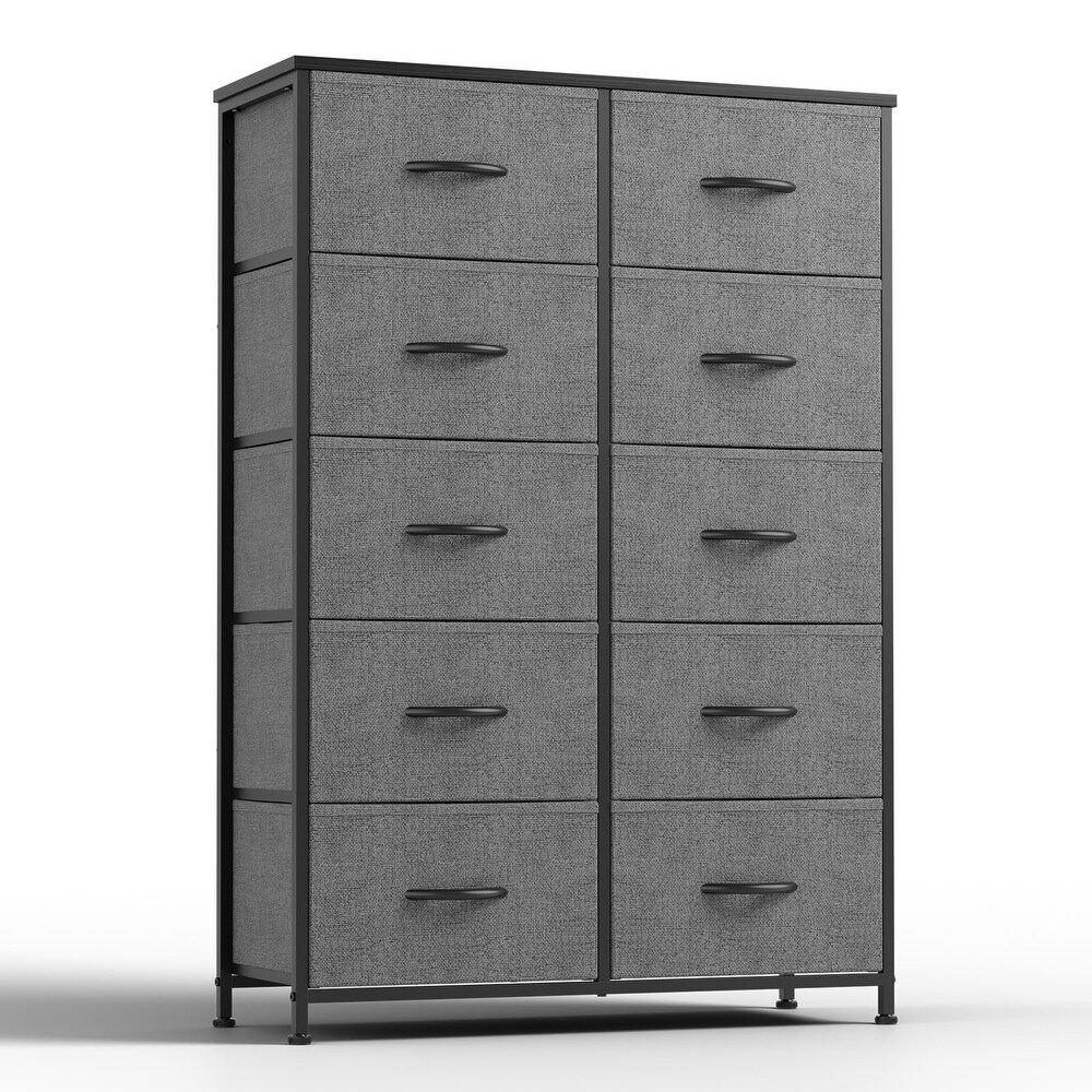 10 Drawers Vertical Dresser Storage Tower Organizer Unit for Bedroom